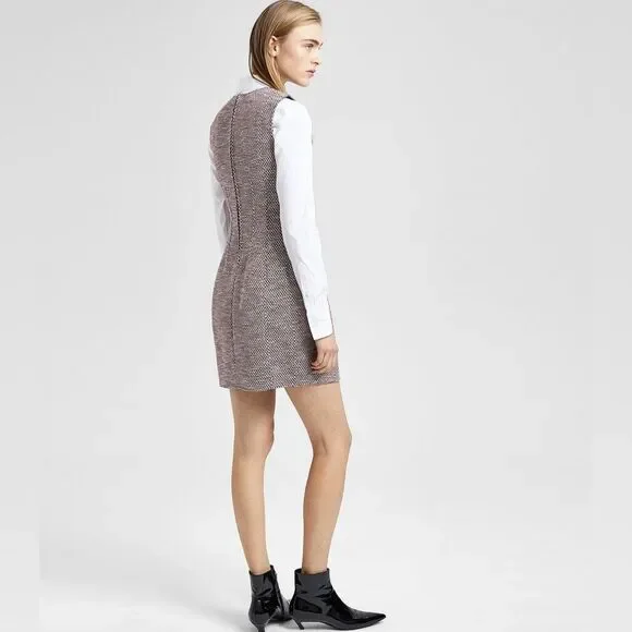 Theory Hourglass Beacon Tweed Dress - Size 6